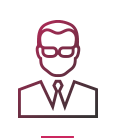 icon gradient man in suit