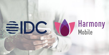 Logotipos da IDC e Harmony Mobile